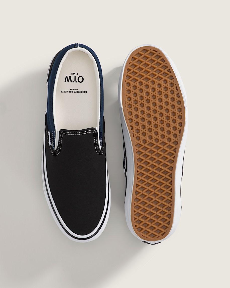 OTW by Vans X Engineered Garments Classic Slip-On 98 in Black / Dress Blues| Vans US Product Image