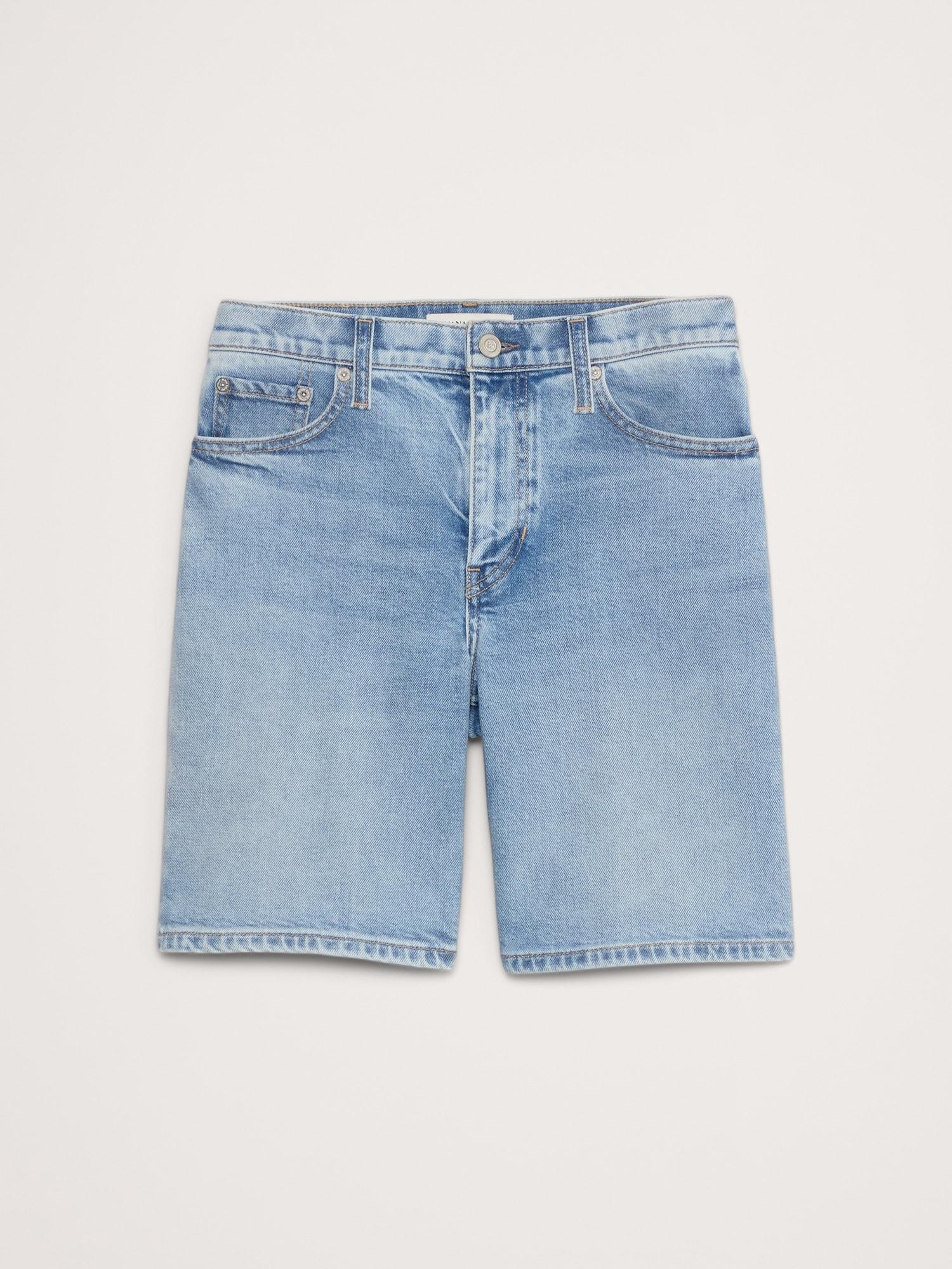 High-Rise Denim 8" Short Product Image