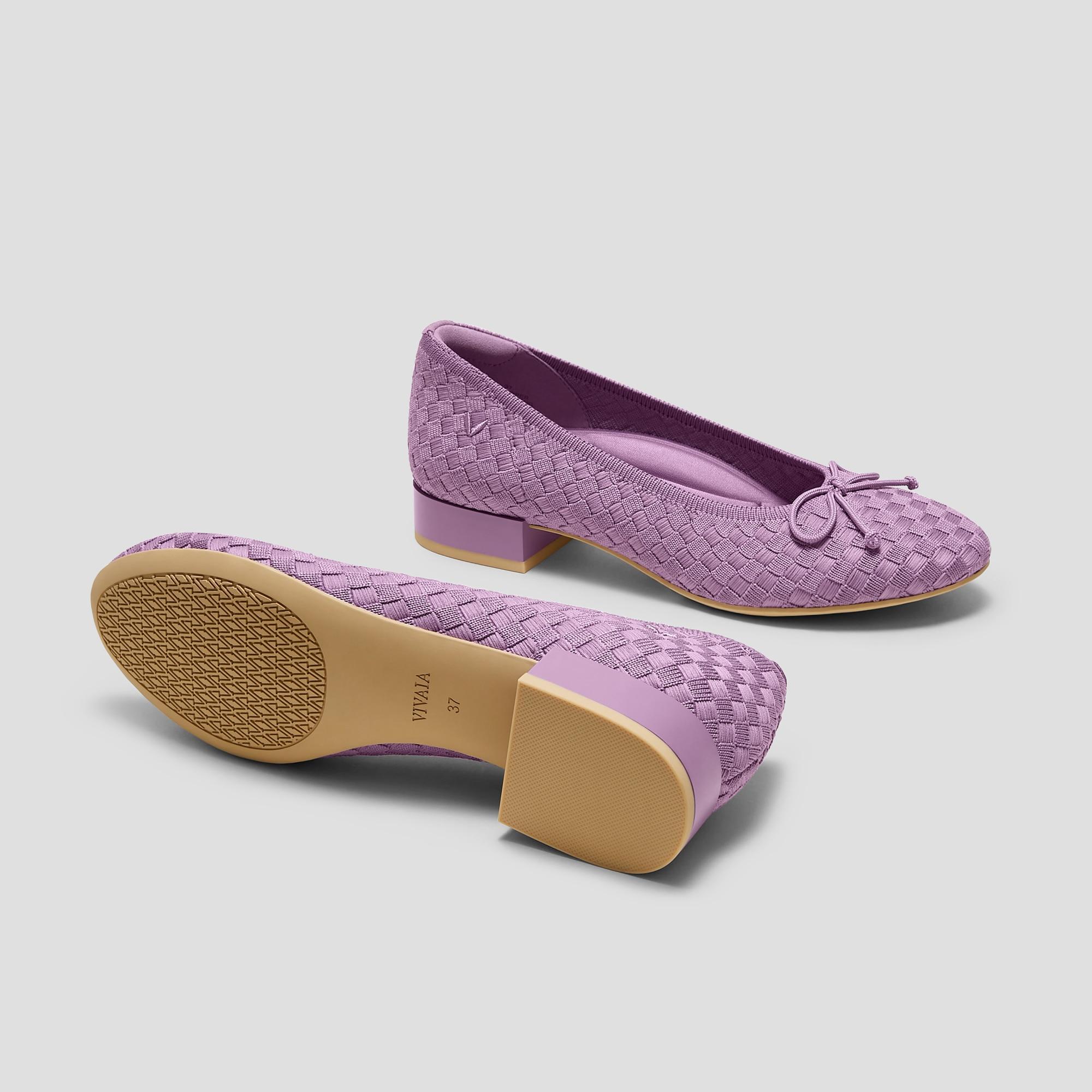 Round-Toe Small Bow Block Heels (Bianca) Product Image