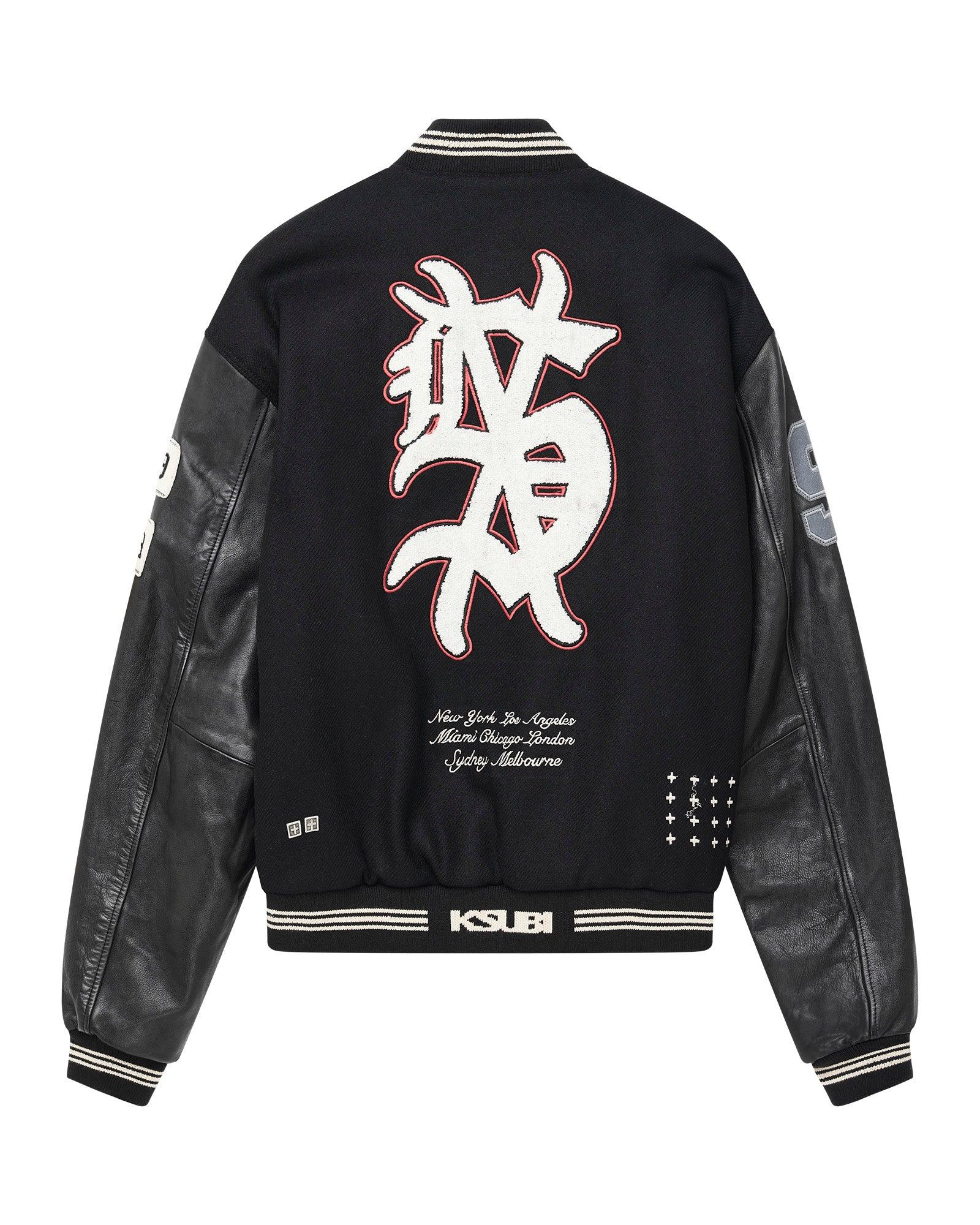 PLAYOFF VARSITY JACKET BLACK Male Product Image