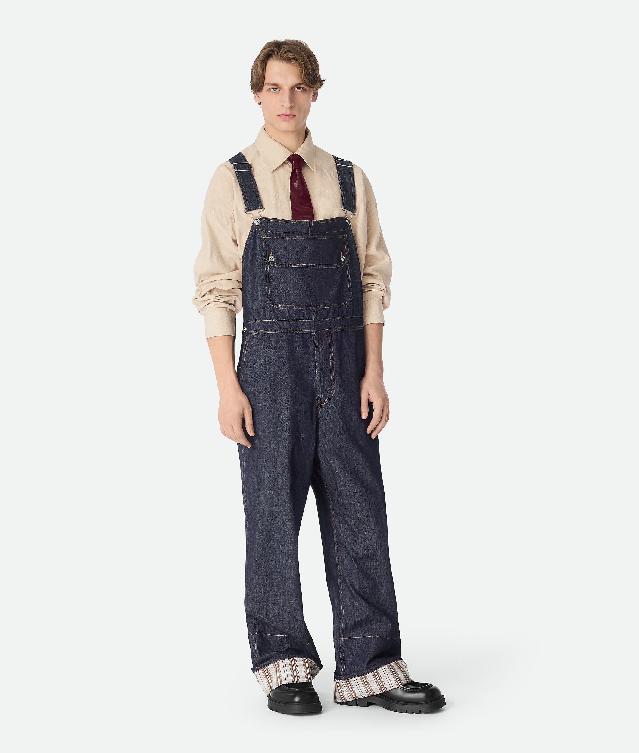 Men's Rinsed Indigo Denim Jumpsuit in Indigo Product Image