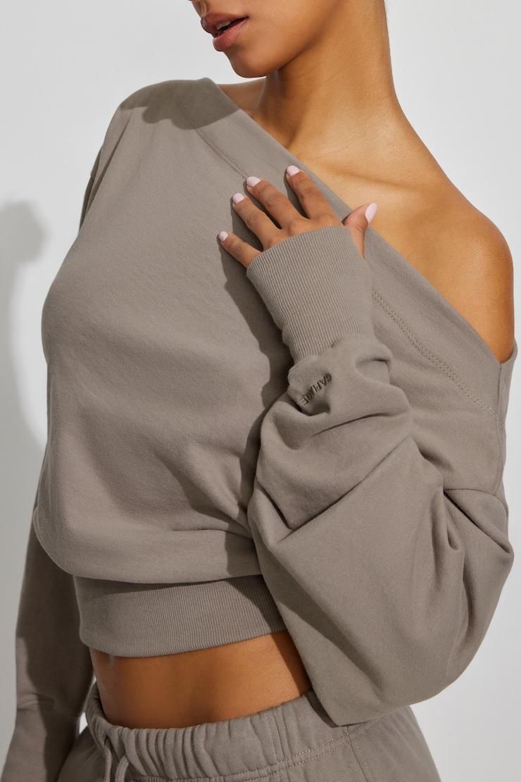 SoftTerry™ Rib Off Shoulder Sweater Product Image