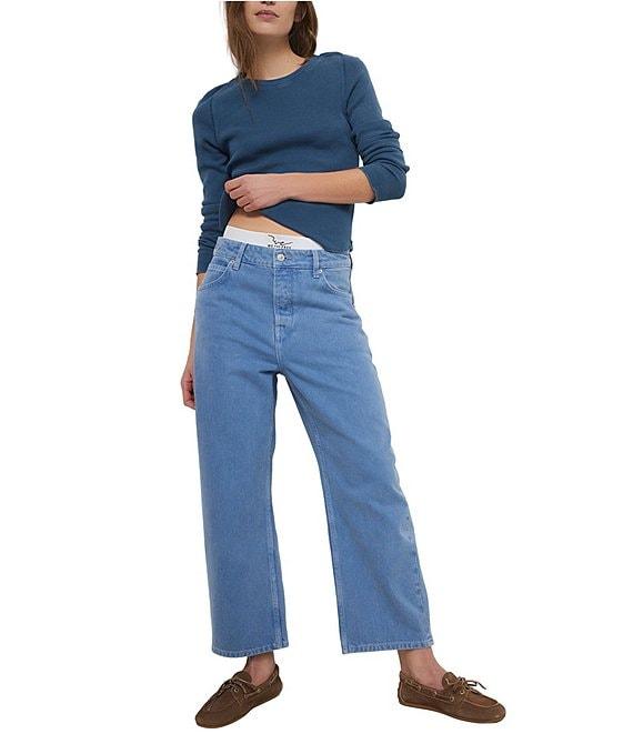 We The Free Free Deep Trance Dropped Barrel Fit Low Rise Jeans Product Image