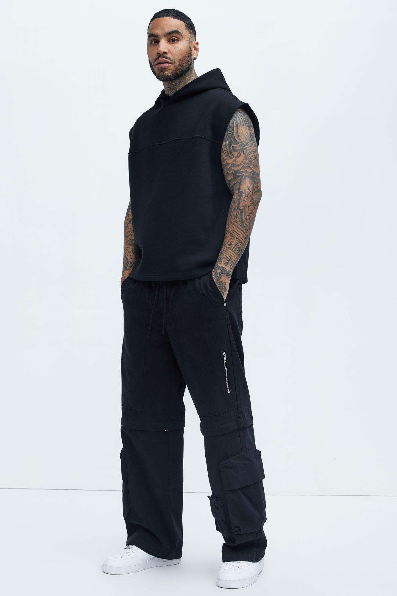 Tyson Lets Go Sleeveless Hoodie - Black Product Image