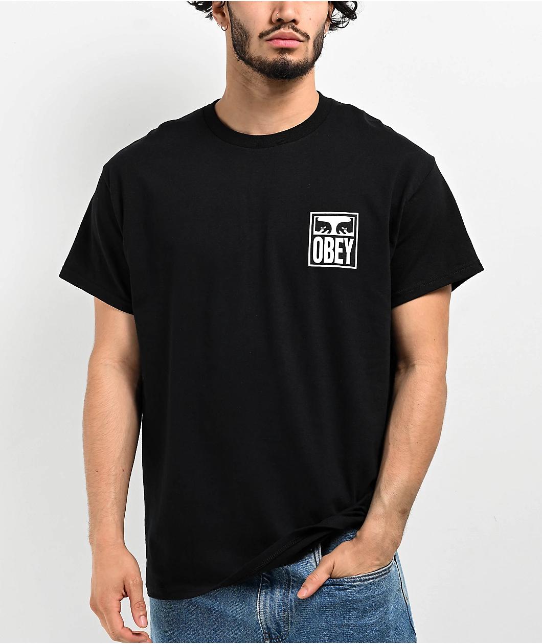 Obey Vision Of Obey Black T-Shirt Product Image