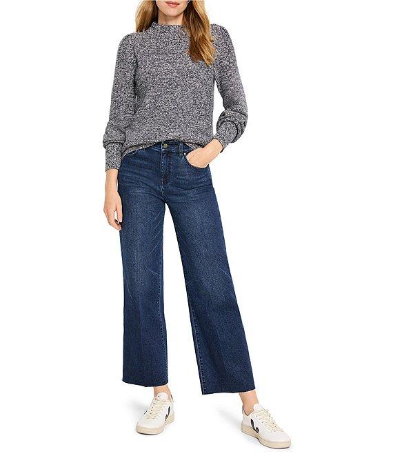 NIC + ZOE Weekend Mid Rise Wide Leg Ankle Jeans Product Image