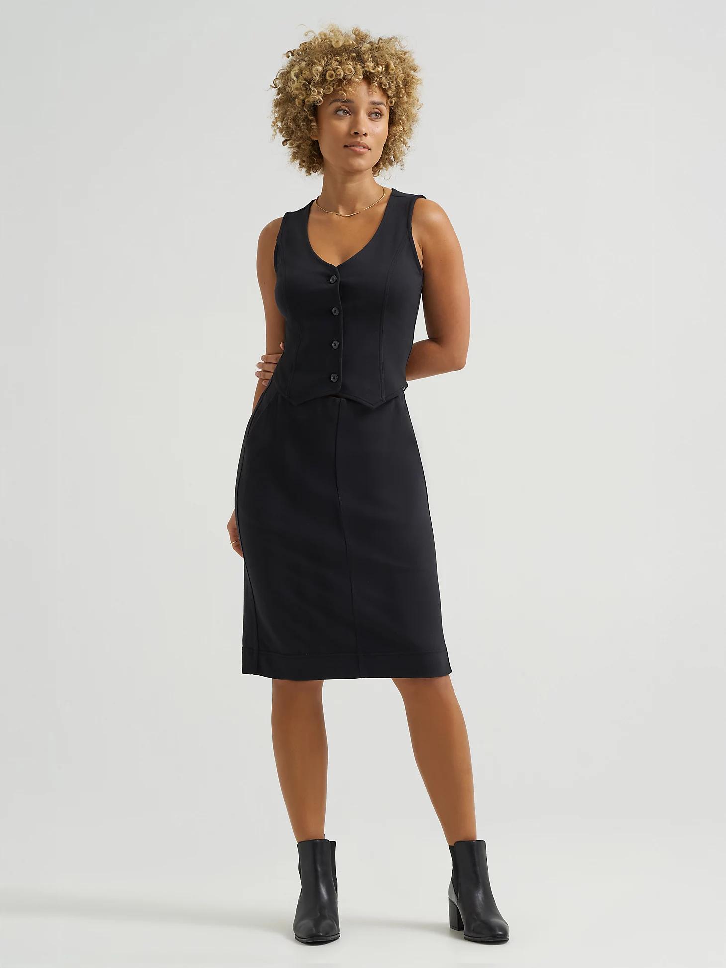 Women's Knit Button Down Vest | Women's Tops & Tees | Lee® Product Image