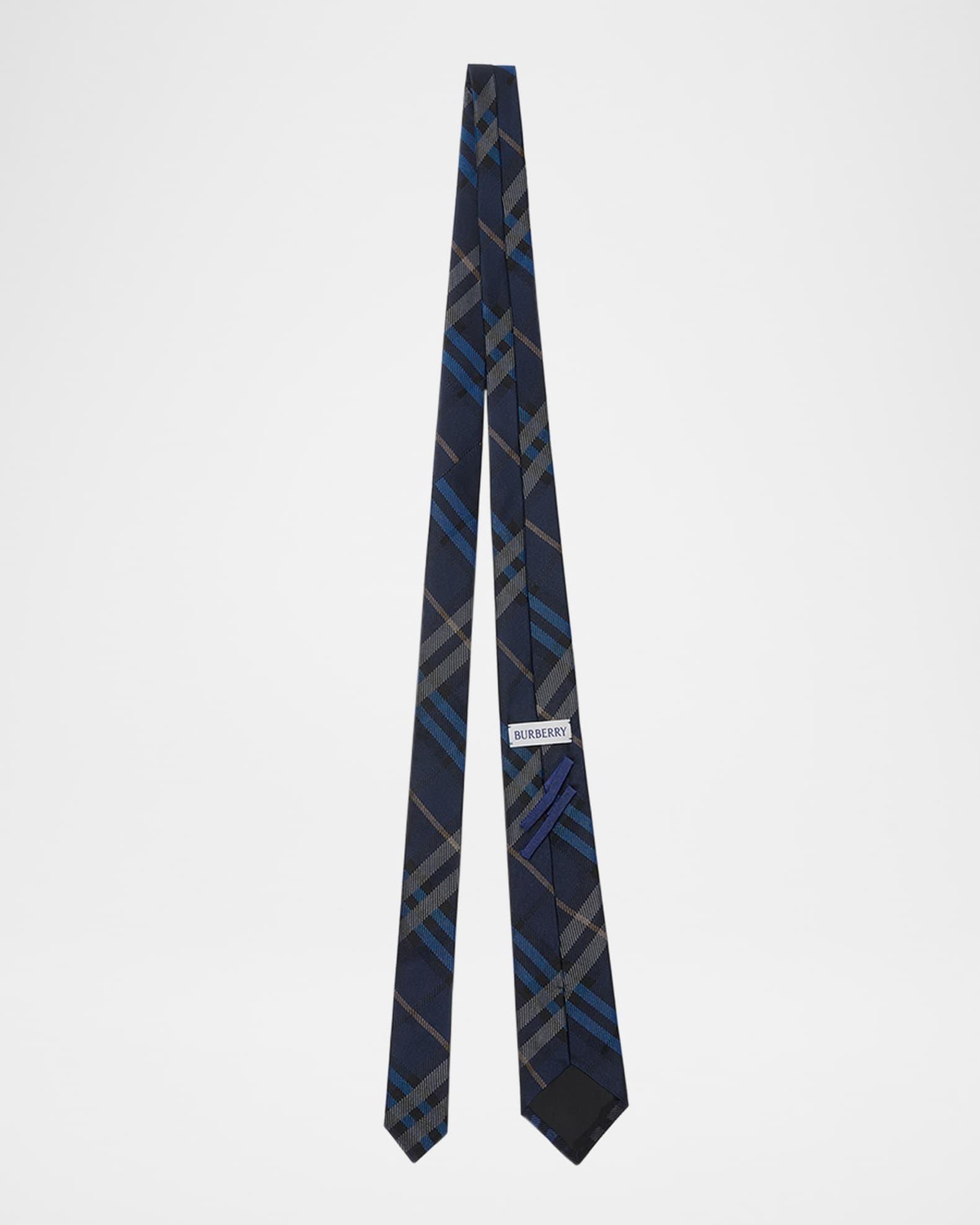 Mens Check Silk Tie Product Image