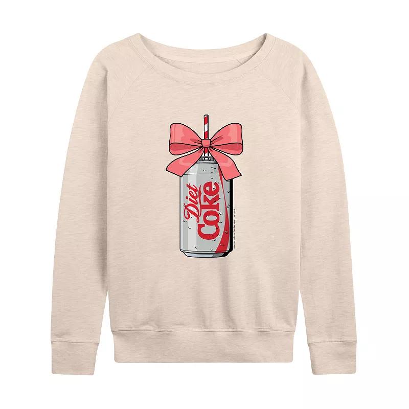 Women's Diet Coke Can Bow French Terry Long Sleeve Tee,  Product Image