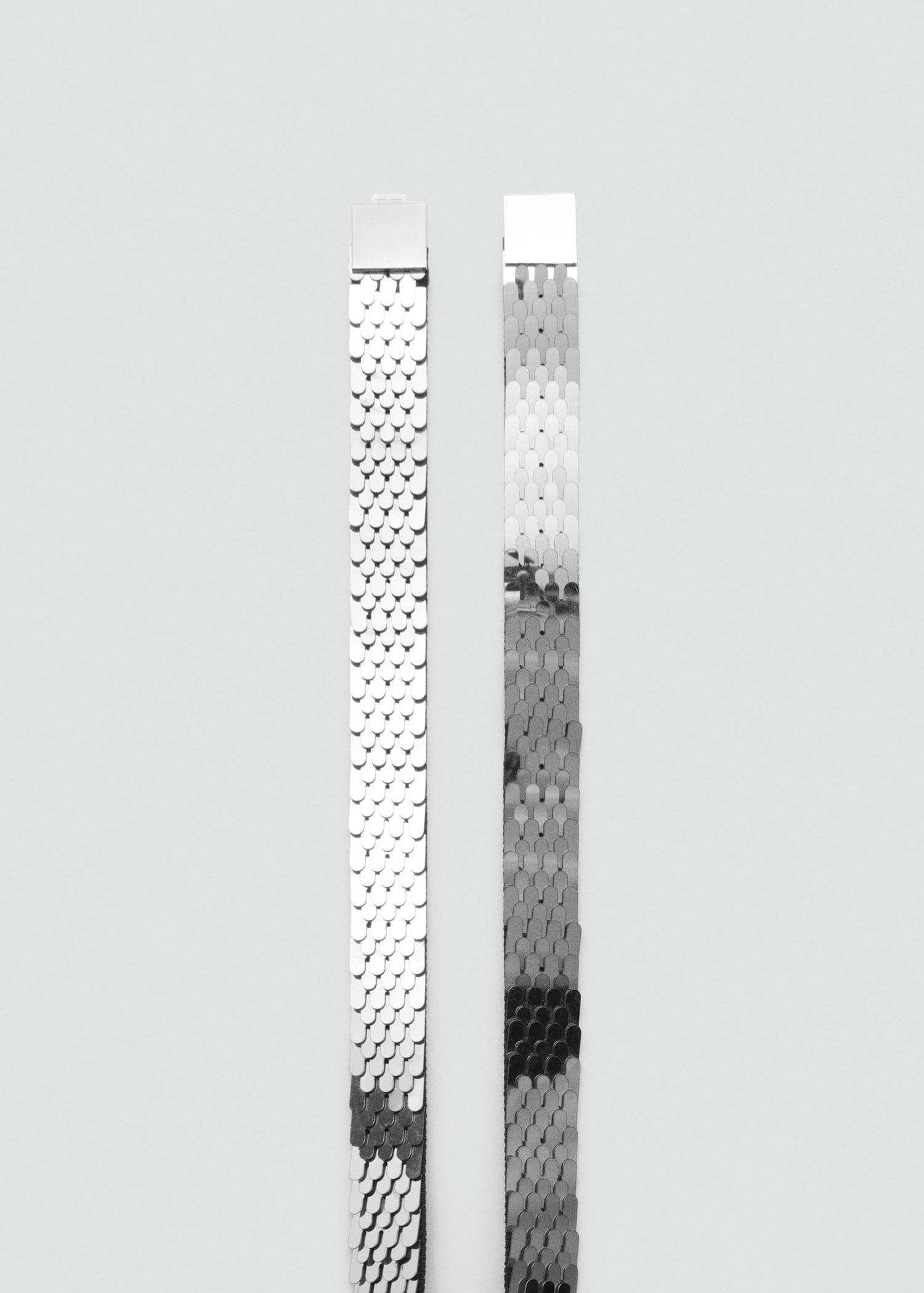 Skinny metal belt - Women | MANGO USA Product Image