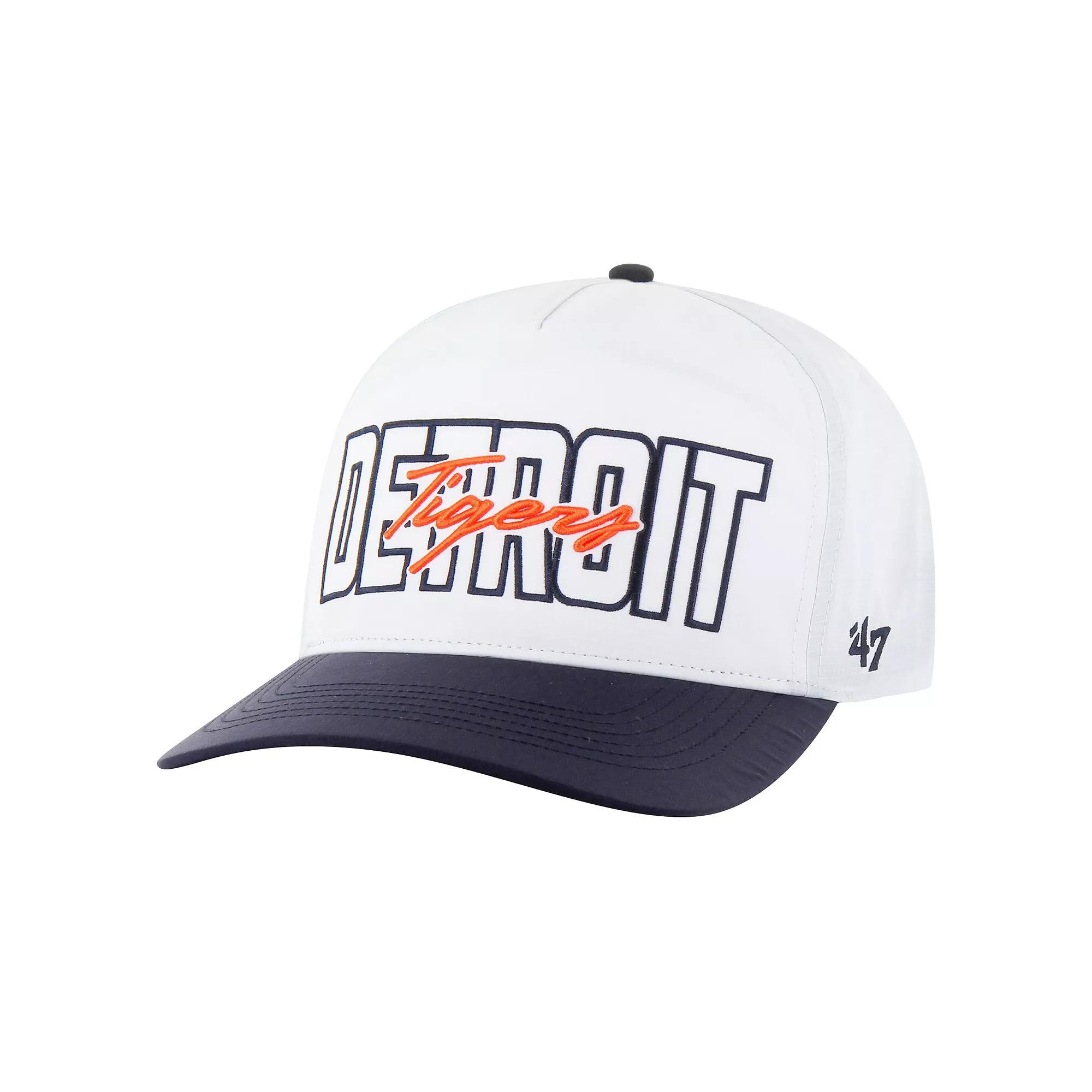 Men's '47 White Detroit Tigers Lineman Hitch Adjustable Hat Product Image