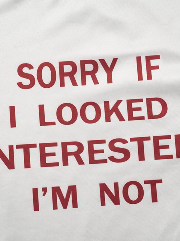 Round Neck Letter Print Short Sleeve Tee Product Image