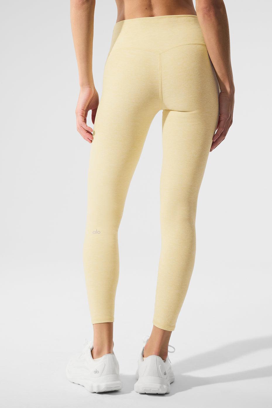 Alosoft High-Waist 7/8 Highlight Legging - Warm Butter Heather Product Image