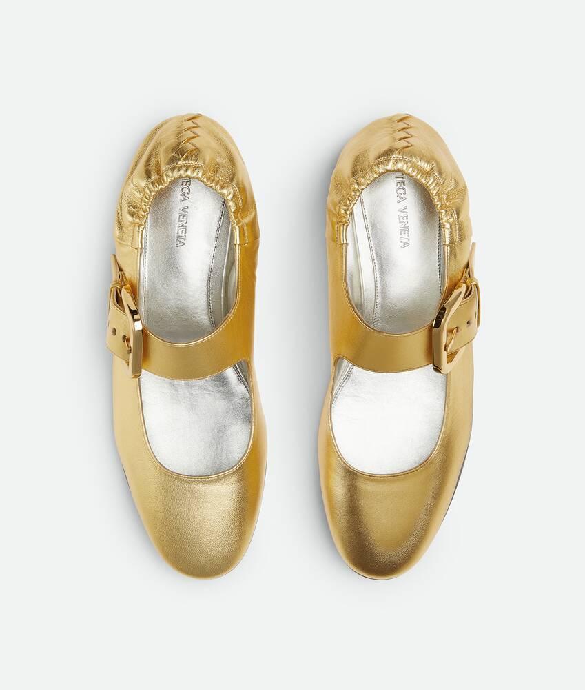 Women's Amy Mary-Jane Ballerina in Gold Product Image