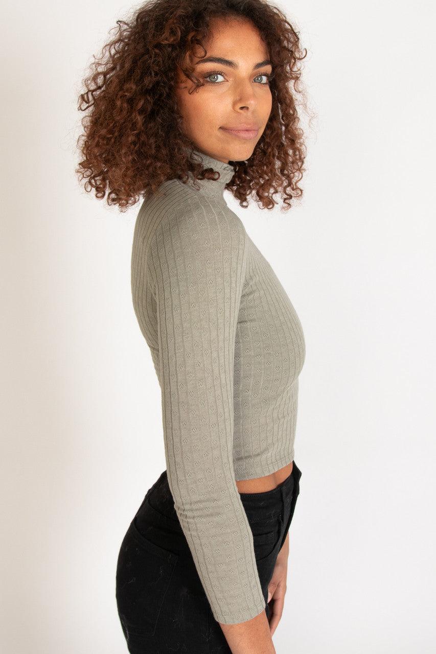Pointelle Turtleneck Product Image