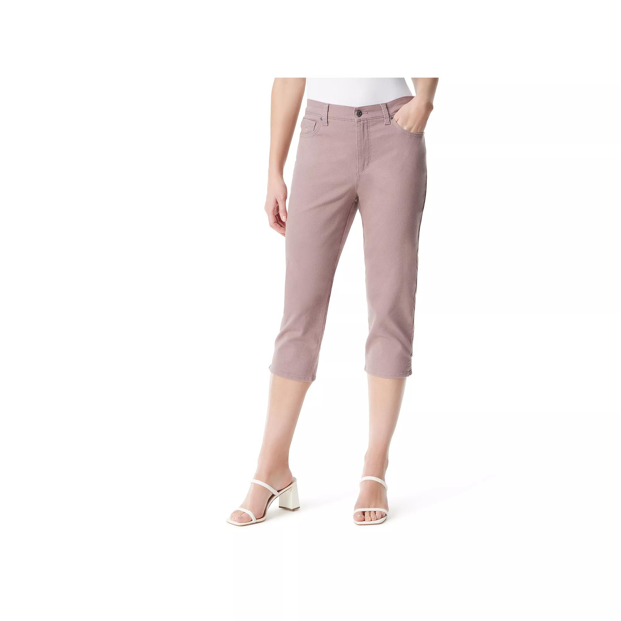 Womens Gloria Vanderbilt Straight-Leg Cut Amanda Capri Pants Product Image