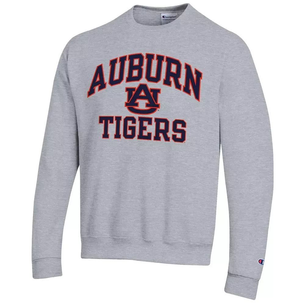 Men's Champion Heather Gray Auburn Tigers High Motor Pullover Sweatshirt,  Product Image