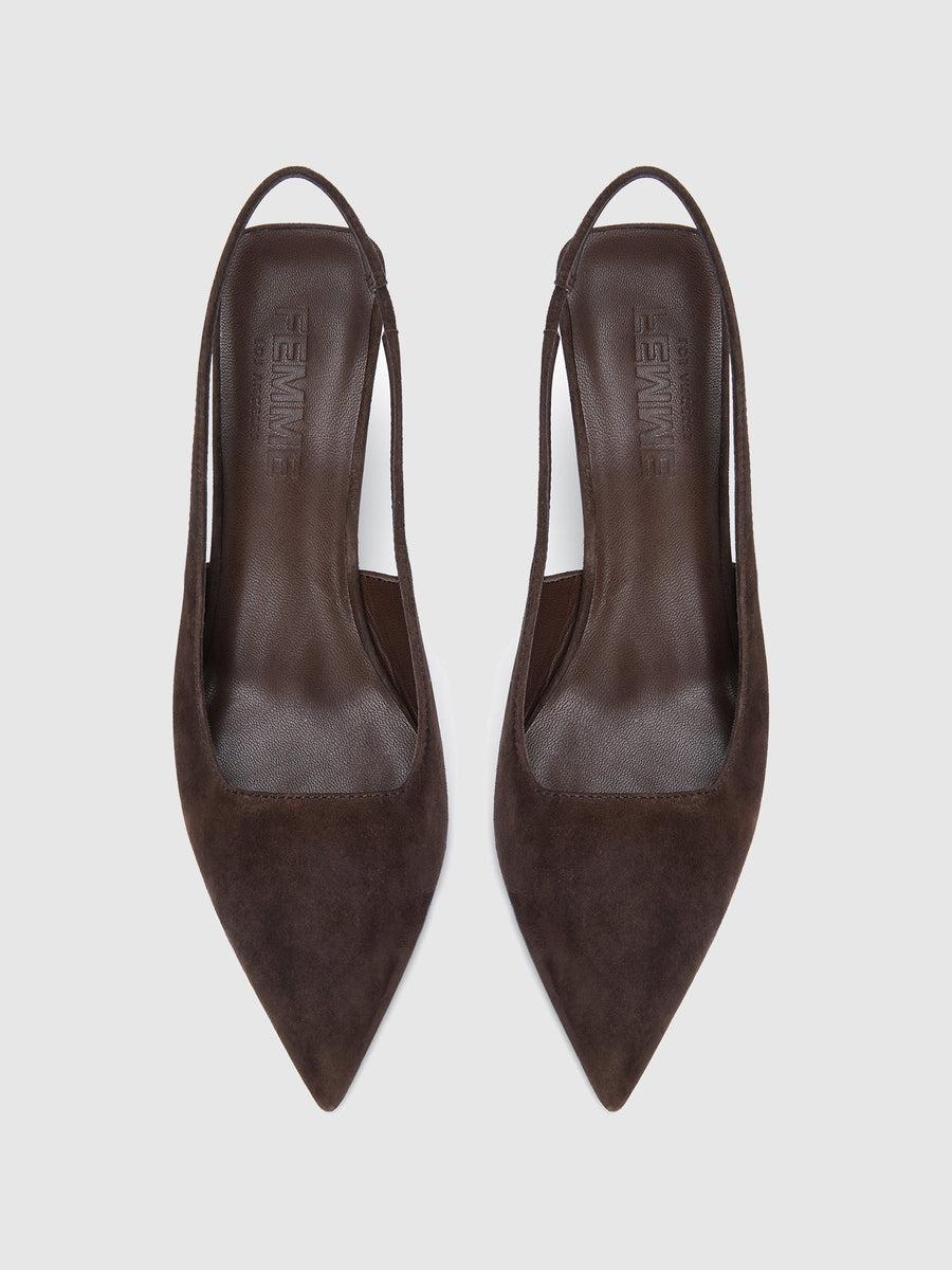 G55 Slingback - Suede Coco Product Image