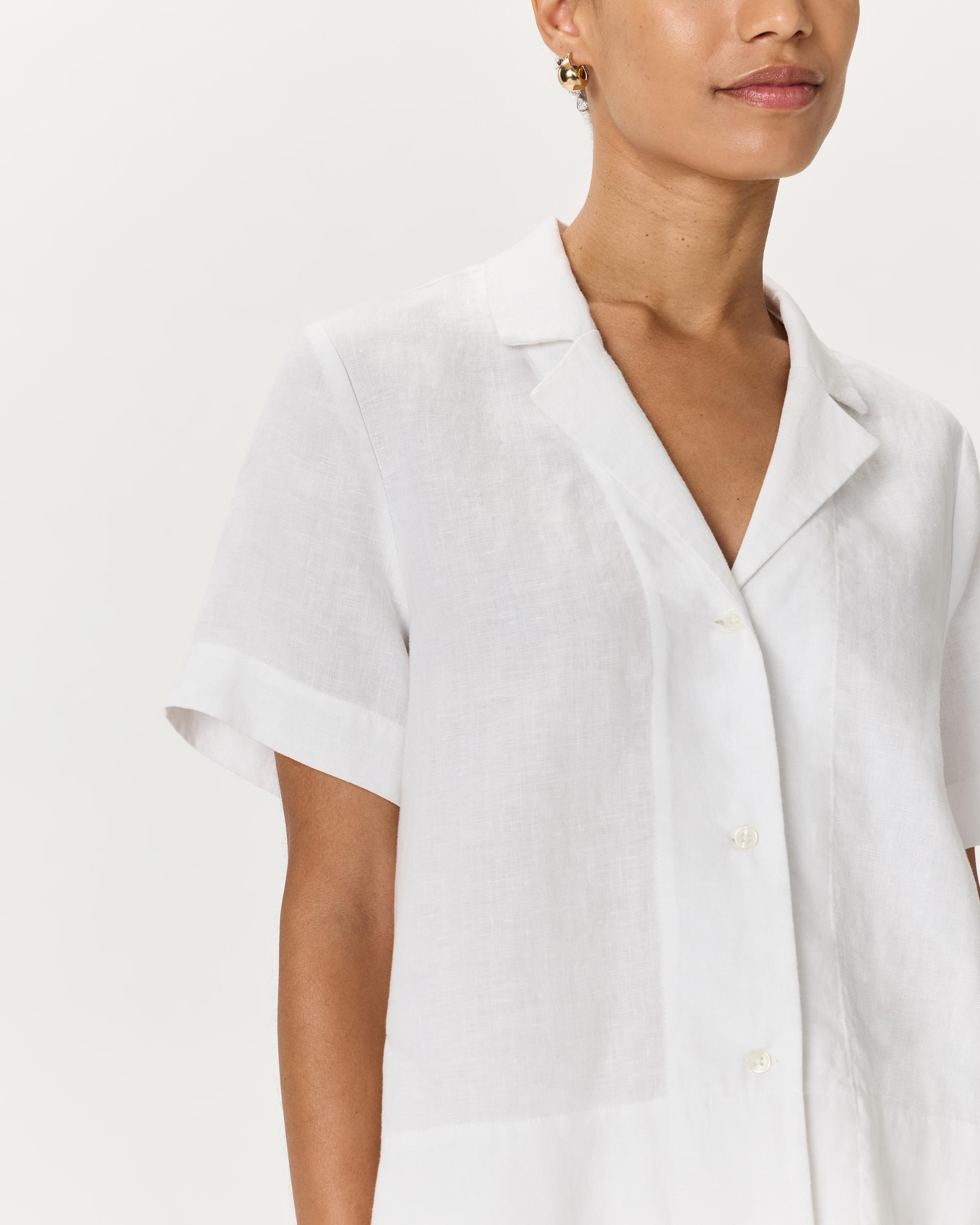 Quince | Women's Short Sleeve Shirt Size XS, Linen Product Image