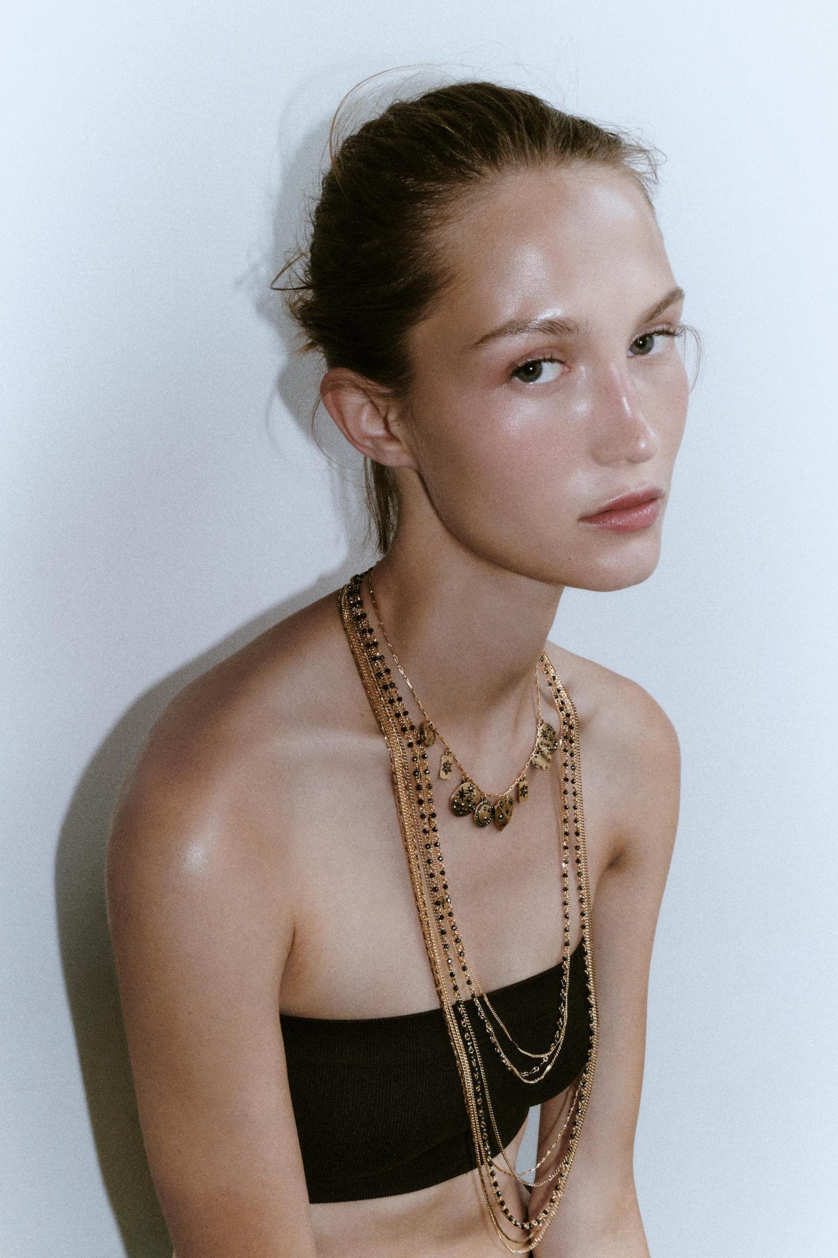 3-PACK OF BEADED CHAIN CHARM NECKLACES Product Image