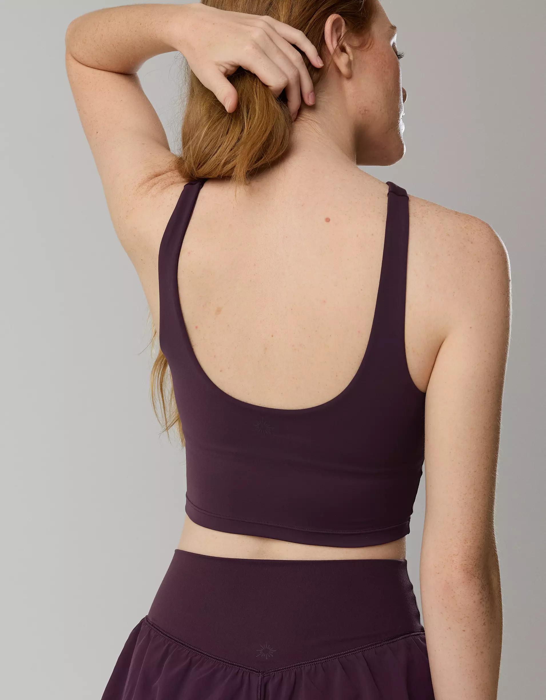 OFFLINE By Aerie Real Me XTRA Criss Cross High Neck Sports Bra Product Image