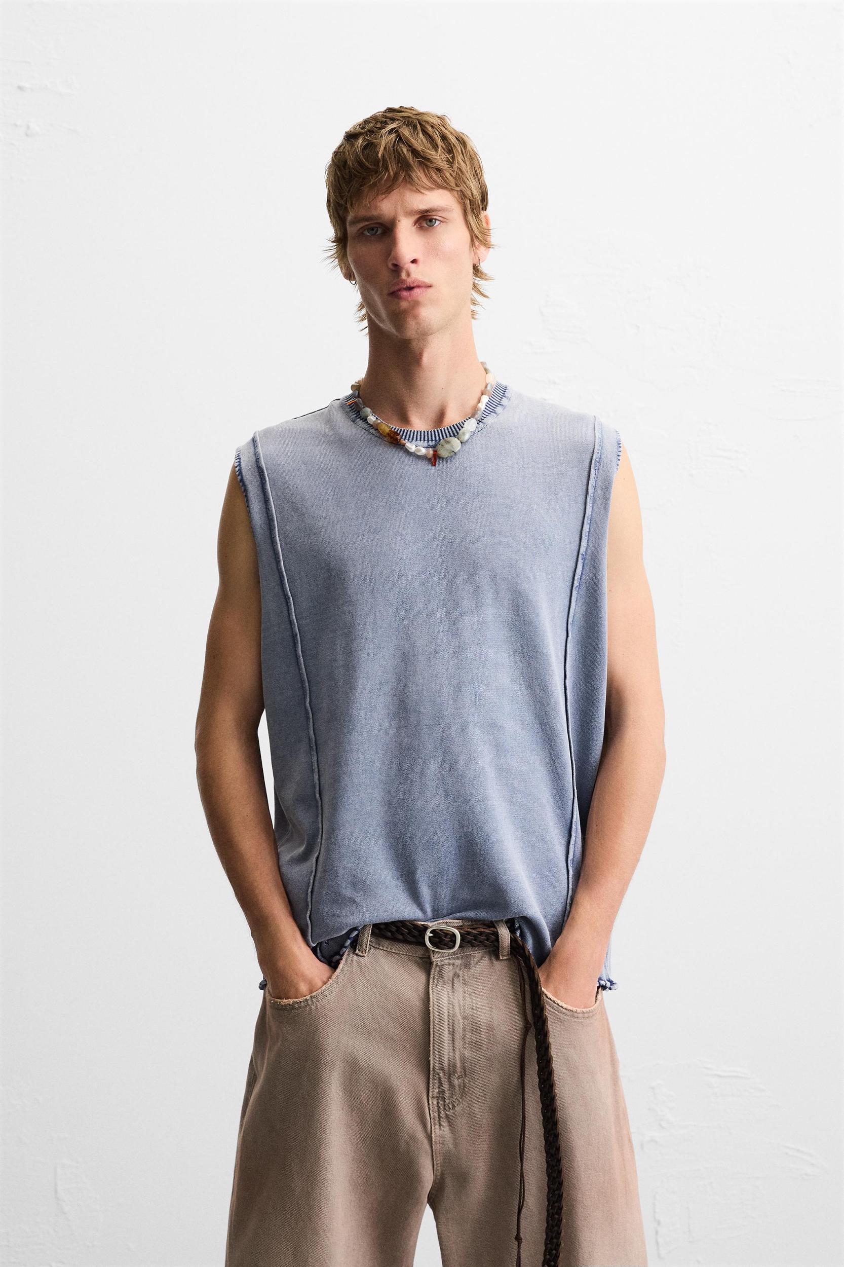 WASHED KNIT TANK TOP Product Image