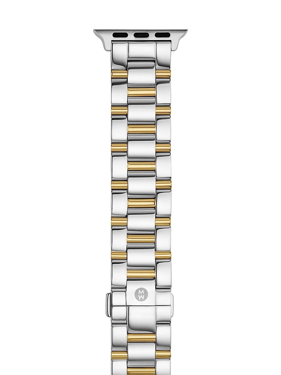 Womens Apple Watch Two-Tone Stainless Steel Bracelet Strap/38/40/41 & 42/44/45/49MM Product Image