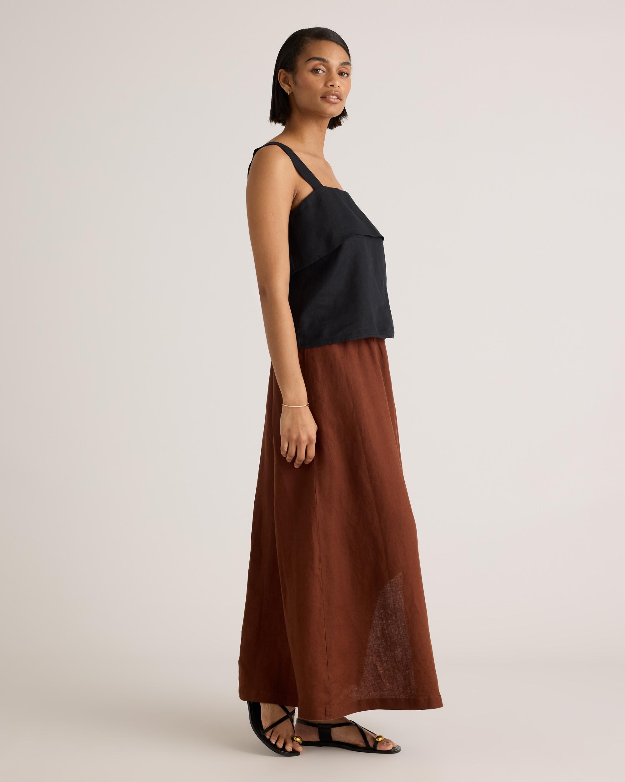 Quince | Women's 100% European Linen Square Neck Tank Top Product Image