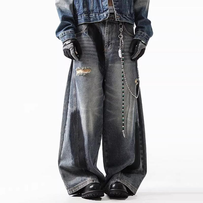 American Retro High Street Cleanfit Scimitar Wide Leg Jeans Product Image