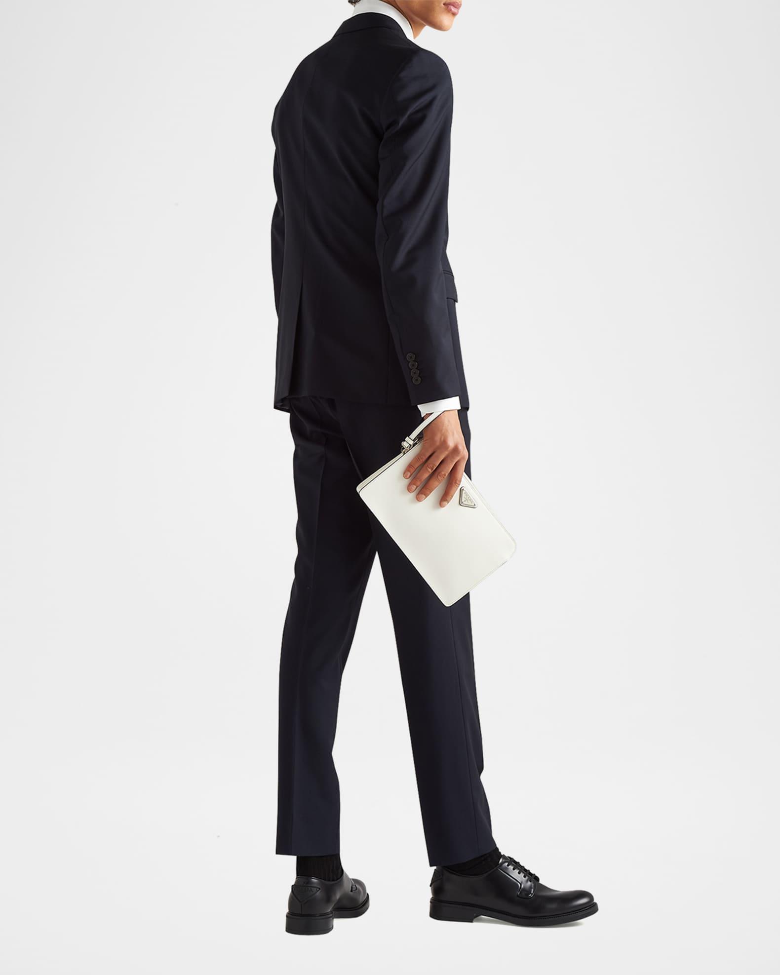 Men's Wool-Mohair Solid Suit Product Image