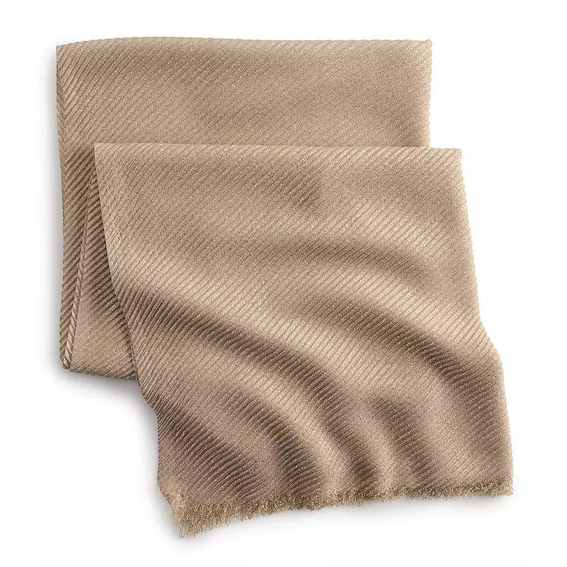 Women's Nine West Pleated Wrap with Shine, Grey Wash Product Image