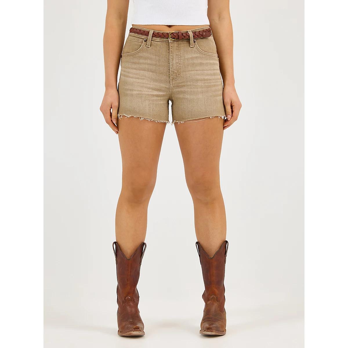 Women's Wrangler® Colorwash Cowboy Shorts in Frankie Product Image