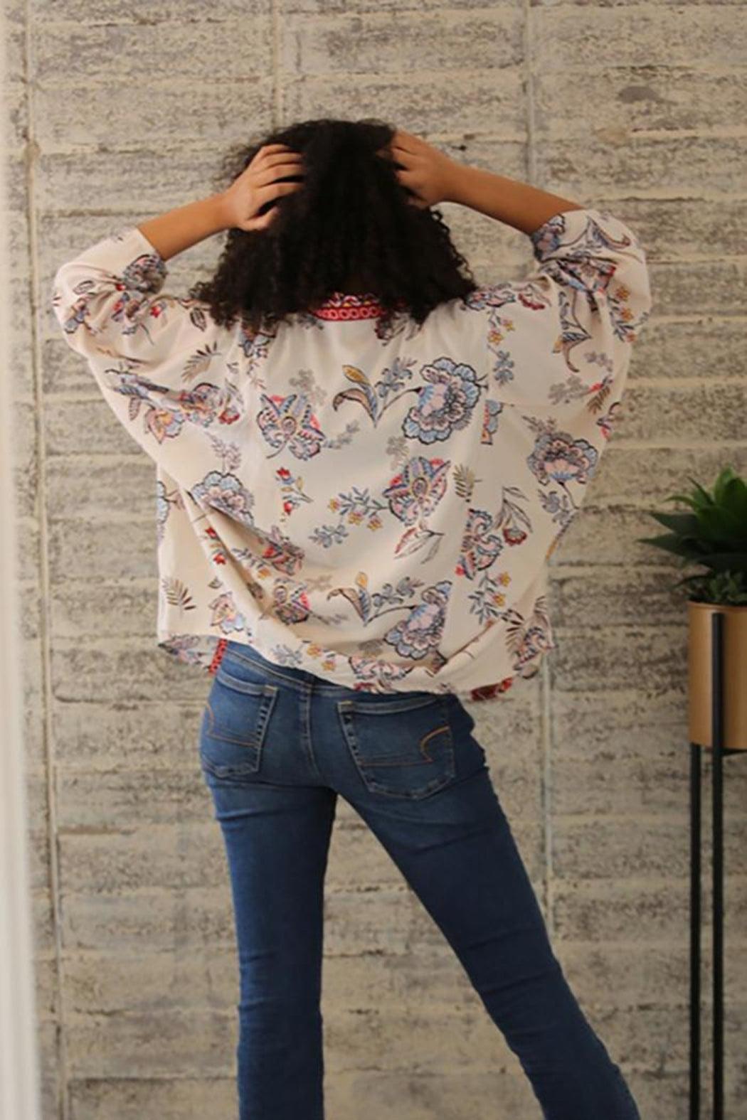 Printed Bat Wing Kimono Product Image