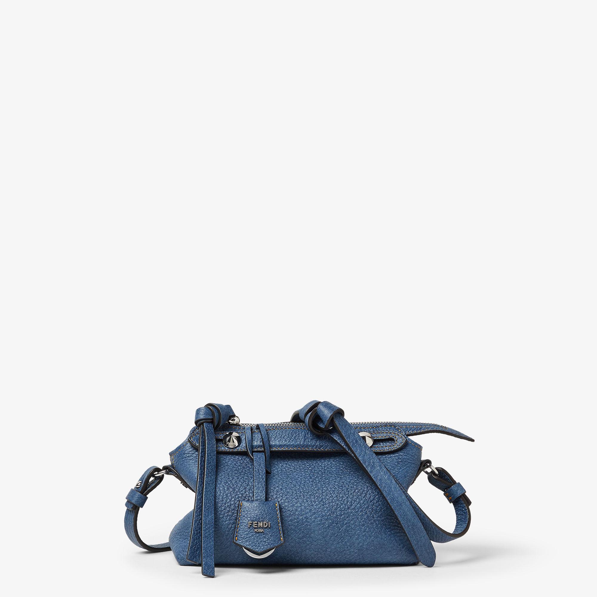 By The Way Soft MiniBlue leather denim-effect mini-bag Product Image