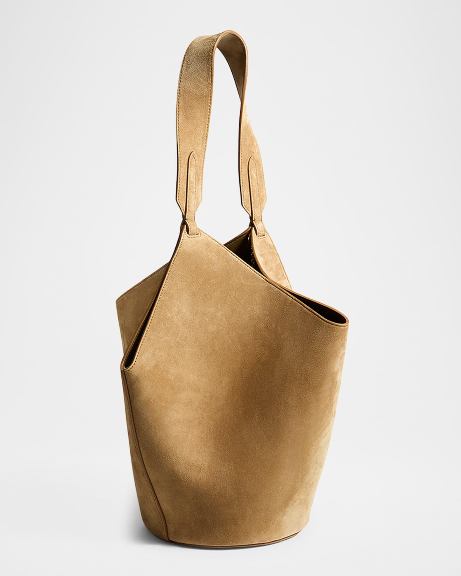 Lotus Small Suede Tote Bag Product Image