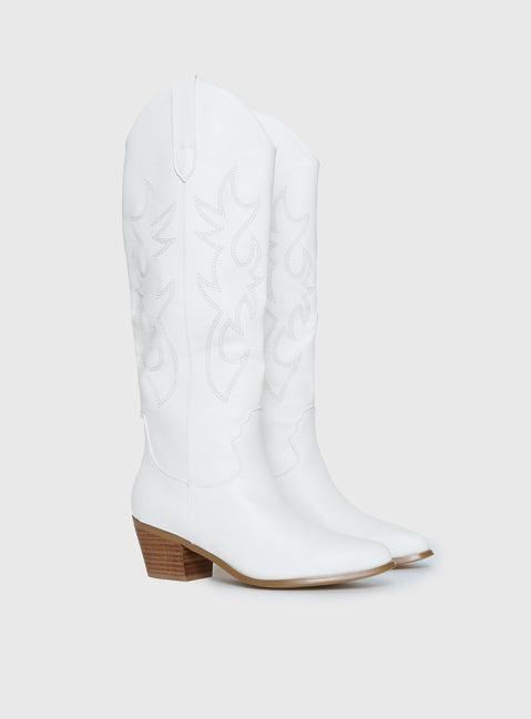 Billini Urson Boots White Product Image