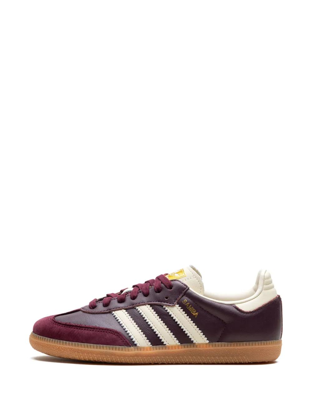Samba OG " Maroon/Core White/Gold Metallic" sneakers Product Image