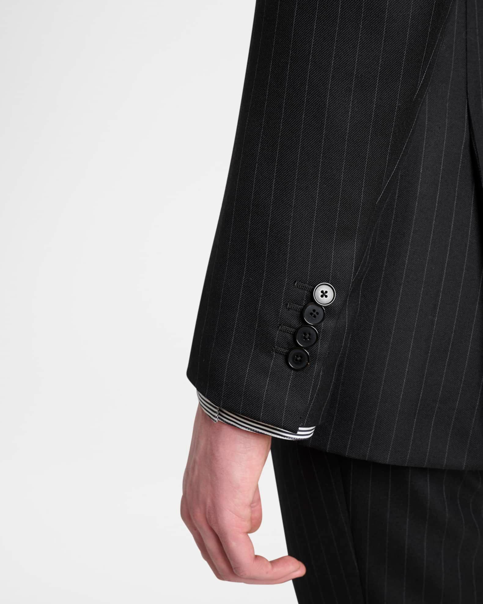 Men's Double-Breasted Pinstripe Sport Coat Product Image