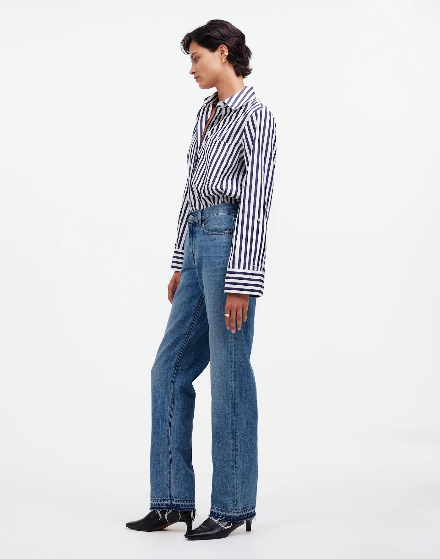 The Tall Rail Straight Jean in Reston Wash: Released-Hem Edition Product Image