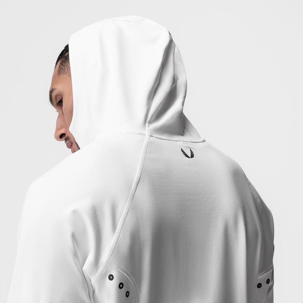 0943. Performance Fleece Zip Hoodie - White Product Image