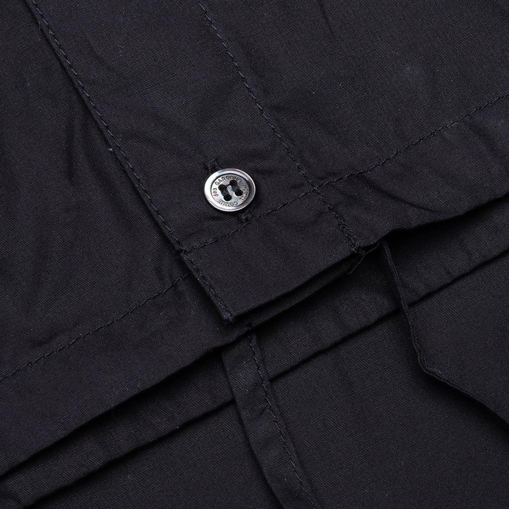 Drawstring L/S Shirt - Black Male Product Image