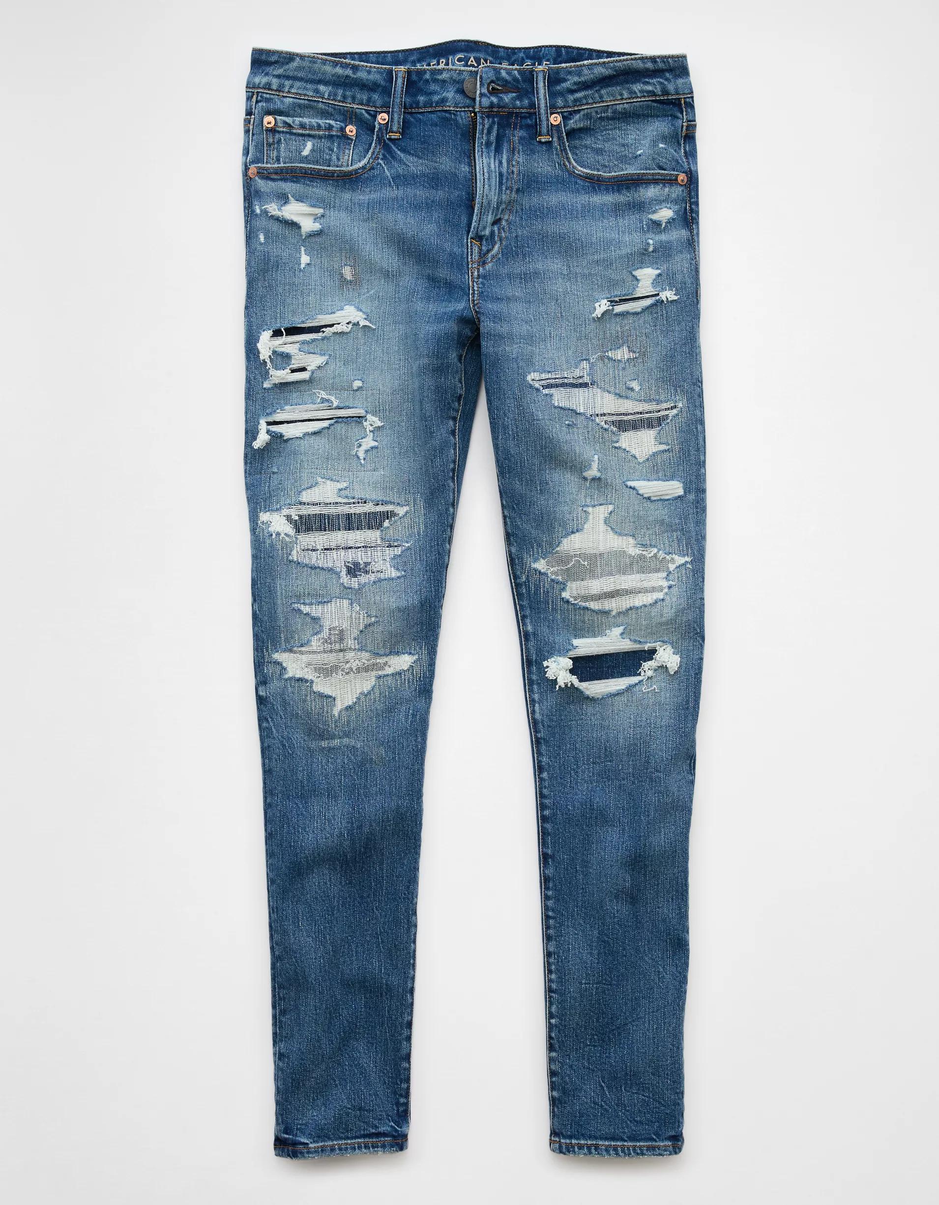 AE AirFlex+ Patched Skinny Jean Product Image