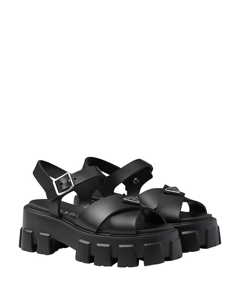 Monolith Crisscross Ankle-Strap Chunky Sandals Product Image