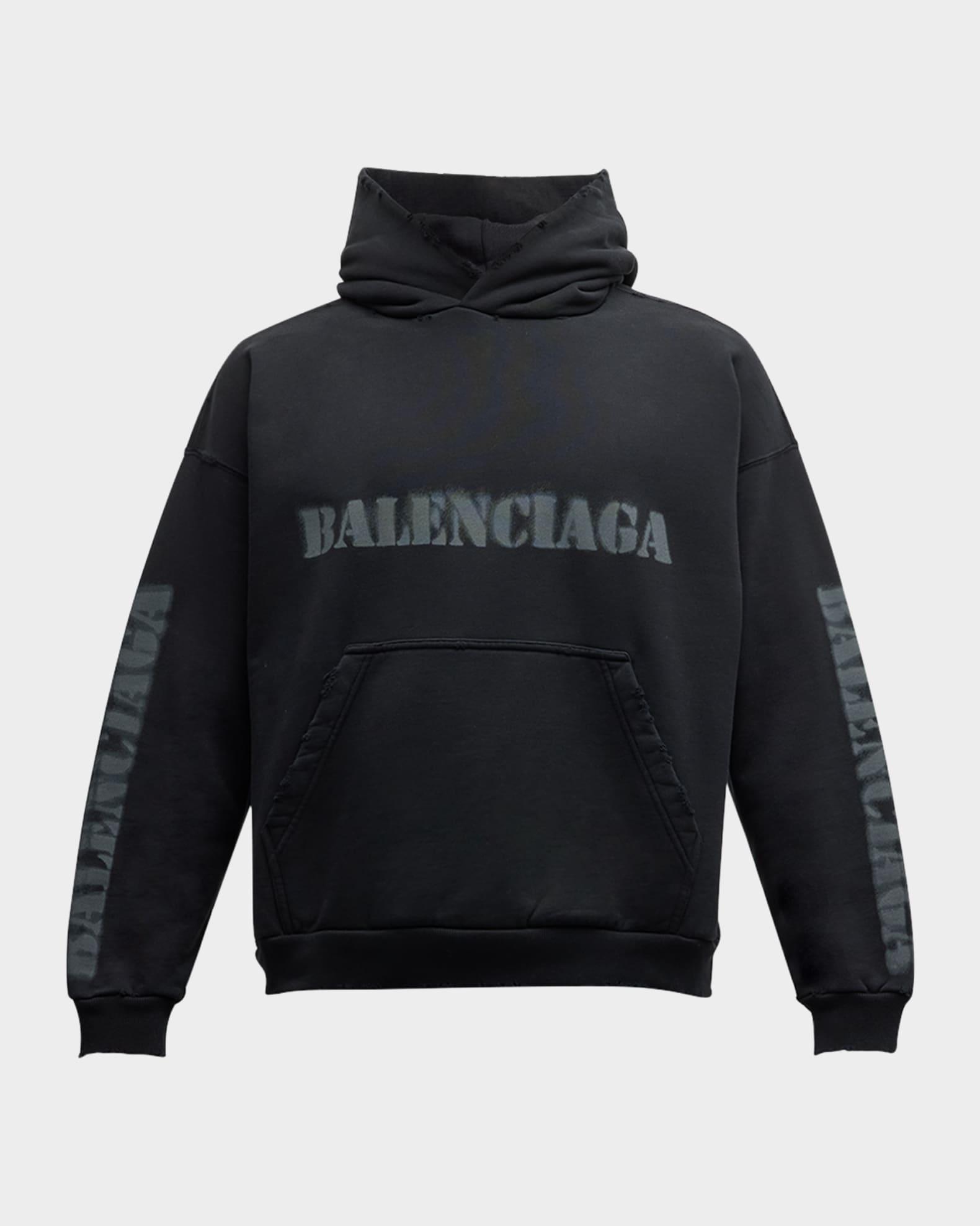 Men's Fleece Stencil Logo Hoodie Product Image