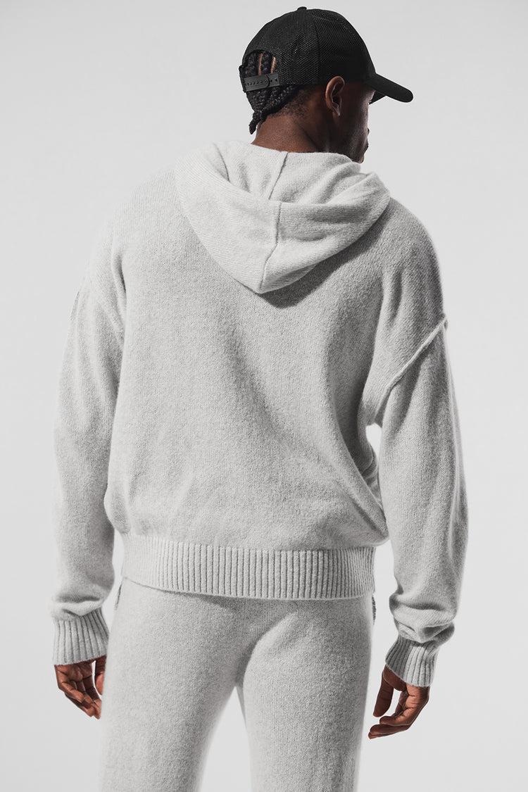 New Class Cashmere Full Zip Hoodie - Pearl Grey Heather Product Image