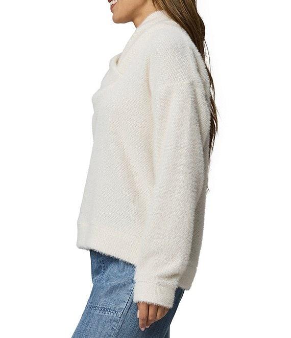 Splendid Rowan Fuzzy Knit Cowl Neck Long Sleeve Top Product Image