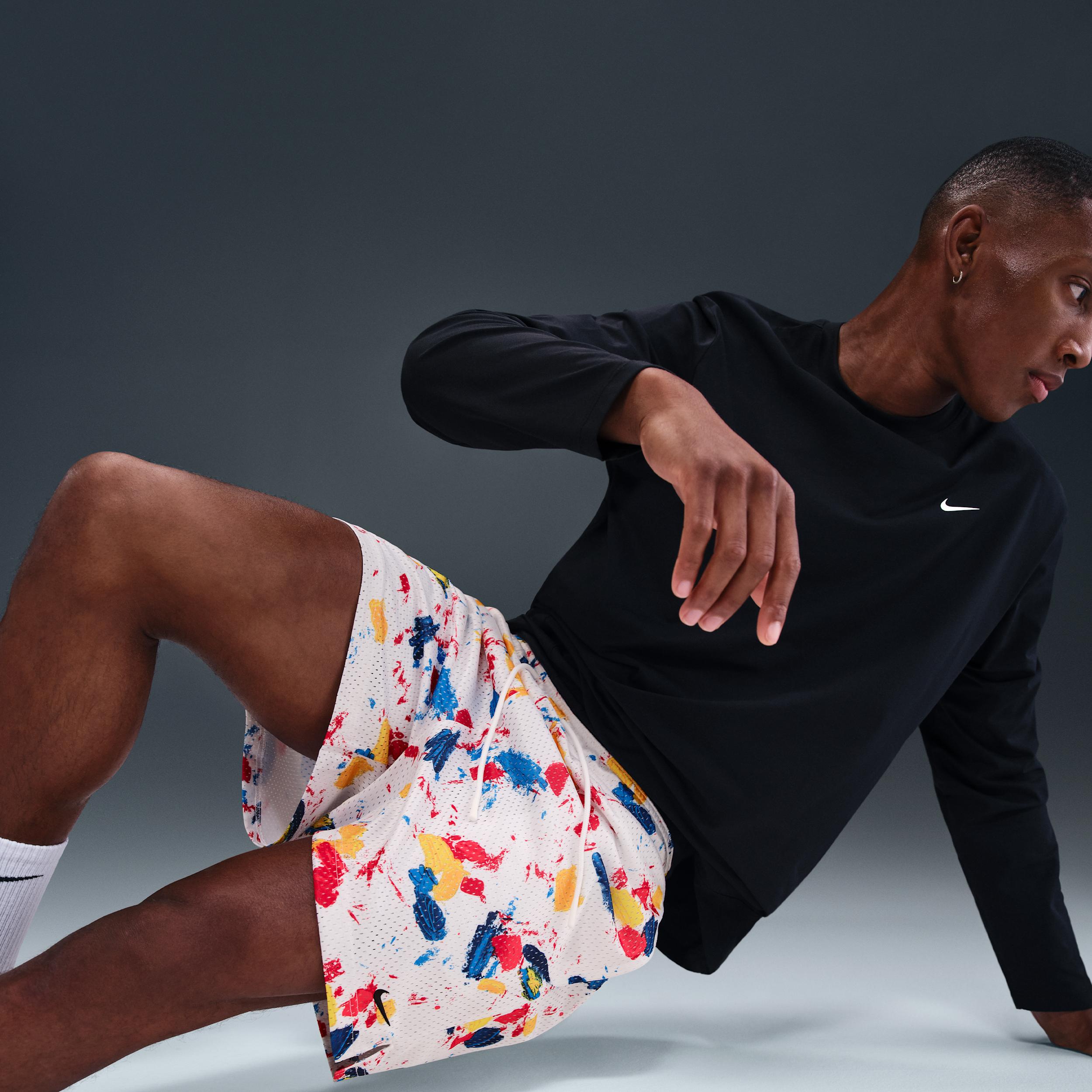 Nike Mens Dri-FIT 5 Practice Mesh Basketball Shorts | HV1882-100 Product Image