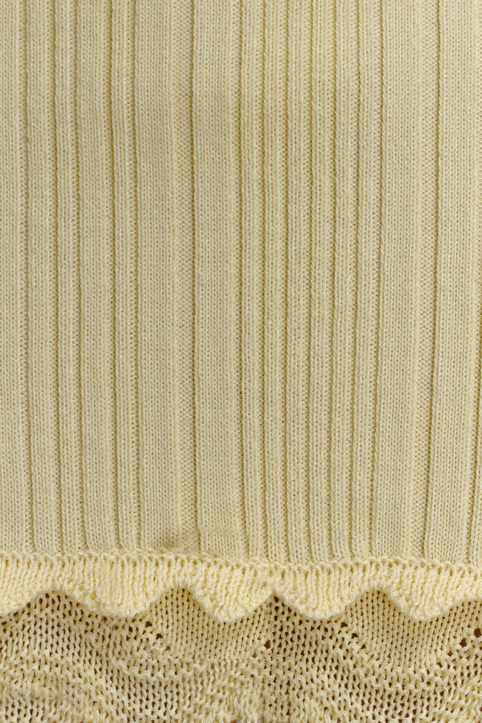 Coleene Pointelle Knit Maxi Skirt - Lemon Product Image