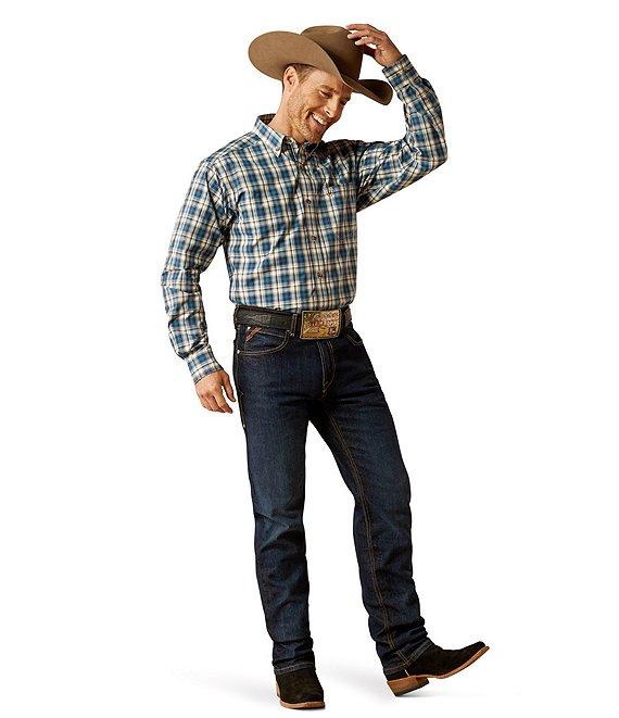 Classic Fit Parrin Long Sleeve Pro Series Plaid Woven Shirt Product Image