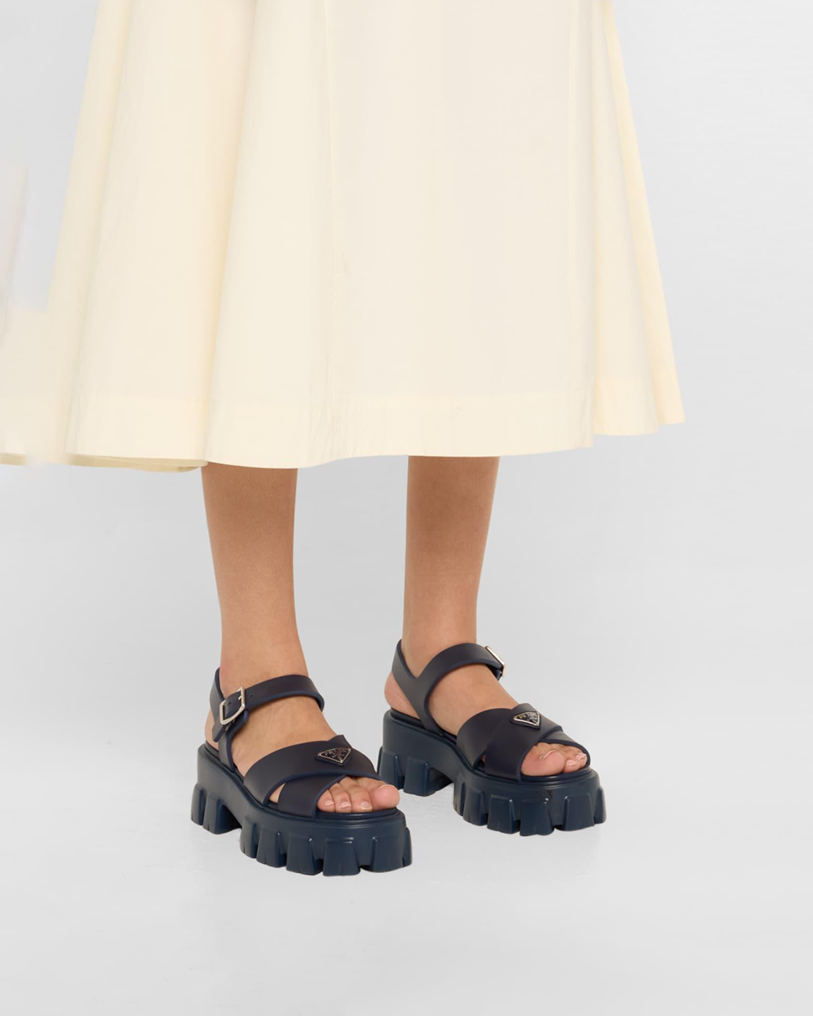 Monolith Crisscross Ankle-Strap Chunky Sandals Product Image